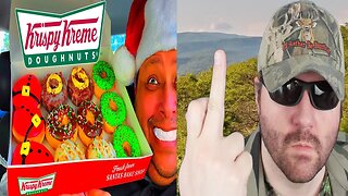 Krispy Kreme - Santa's Bakeshop Dozen Doughnuts Review! (JoeysWorldTour) REACTION!!! (BBT)
