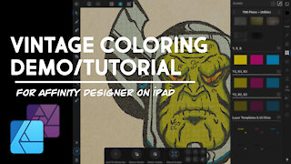 Vintage Coloring Demo - Affinity Designer