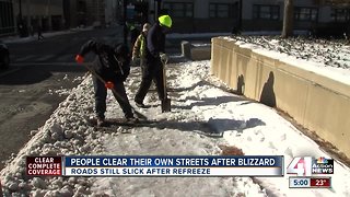 KCMO continues to dig out from blizzard