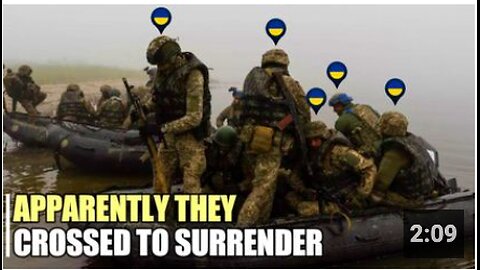 Ridiculously, Ukrainian soldiers crossed to surrender to the banks of Dnieper River of Russia
