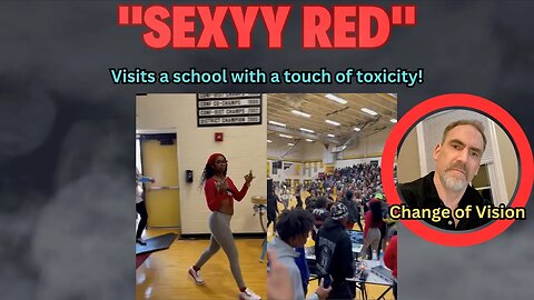 Sexyy Red goes to a school....promoting toxicity...but "white supremacy" is to blame 🙄