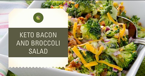 Keto Bacon and Broccoli Salad | Crispy & Fresh Low-Carb Delight