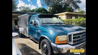 2000 Ford F-350 Long Bed Diesel Lunch Serving Food Truck for Sale in Florida