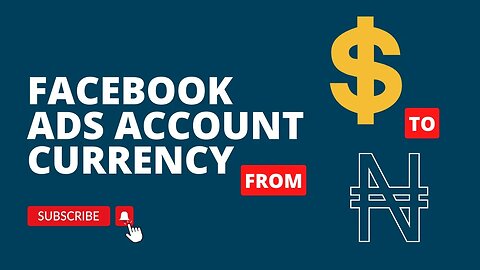 How to change your Facebook ads payment currency from Naira to Dollar and vice versa #facebookads