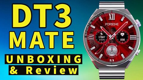 Smartwatch DT3 MATE Always Display MD3 MAX Unboxing Review pk DT3 Plus WS3 PRO HK43 GT3 Copy