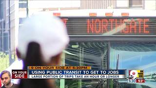 Using public transit to get to jobs