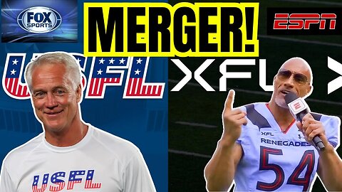 XFL & USFL Are In ADVANCED TALKS FOR MERGER for 2024 Season! ESPN & Fox Sports Broadcast Games?!