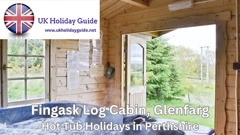Fingask Log Cabin, Glenfarg, Scotland - Hot Tub Holidays