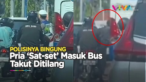 'Jurus Ninja' Pengendara Motor saat Hindari Razia, Polisi Kebingungan