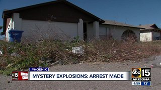 Phoenix police make arrest in neighborhood explosions investigation