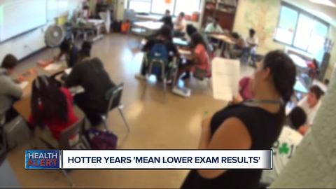 Ask Dr. Nandi: Hotter years 'mean lower exam results'