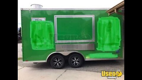 2017 Pace American Kitchen Food Vending Trailer with Fire Suppression System for Sale