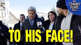 Climate HYPOCRITE John Kerry Called Out At Davos!