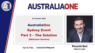 AustraliaOne Party - Sydney Event (Part 3) - Afternoon Session