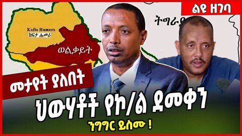 ህውሃቶች የኮ/ል ደመቀን ንግግር ይስሙ ❗️ Demeke Zewdu | TPLF | Wolkait #Ethionews#zena#Ethiopia