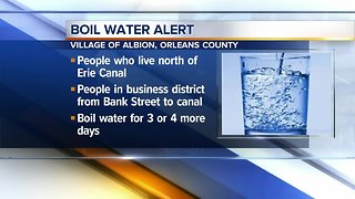 Parts of Village of Albion under boil water advisory