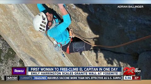 Record-setting climb at Yosemite