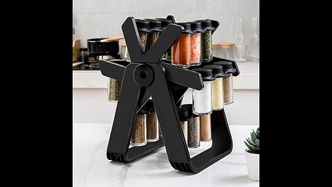 360° rotating spice storage organizers