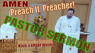 2023 11 05 Nov 5th Pastor Sermon Trinity Lutheran Sauk Rapids MN