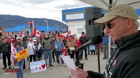 Penticton Freedom Rally March 20, 2022 "Kelowna Bylaw Tickets Story" | IrnieracingNews