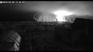 A monstrous explosion: from the site of the strike on Pavlograd was filmed by a surveillance camera