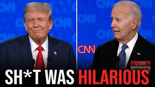 THAT moment Biden started calling Trump fat and then they started arguing over who is better at golf