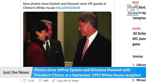 Photos show Epstein and Maxwell with President Clinton at 1993 White House Reception