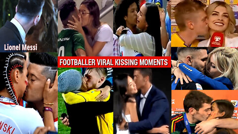 Footballer Viral Romantic Kissing Moments