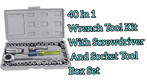 40pcs Combination sacket Wrench Set unboxing video