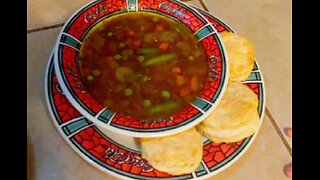 Warm Their Hearts & The Kitchen 🥦🥕🌽🐂🍲 Beef Soup & Biscuits