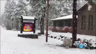 Northern Arizona country gets rain, snow