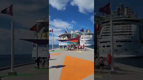 Walking off CocoCay Back to Symphony of the Seas!