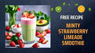 Free Creamy Strawberry Avocado Smoothie Recipe 🍓🥑🥤+ Healing Frequency🎵