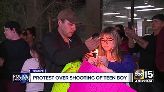 Protest held over shooting of Tempe teen boy