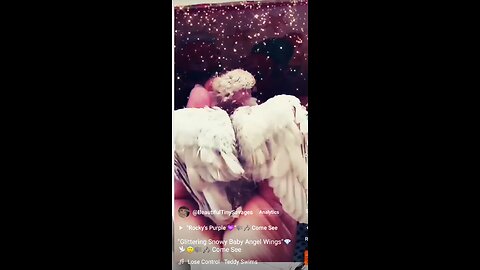 "Glittering Snowy Baby Angel Wings u🕊️😇🎶🎼 Come See