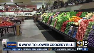5 ways to lower your grocery bill