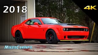 2018 Dodge Challenger SRT Demon - Detailed Look in 4K