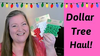 Weekly Dollar Tree Haul/New Stockings & Hats, Christmas Floral, Light up Angels & New Craft Supplies