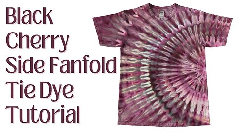 Tie-Dye Designs: Black Cherry Incline Side Fanfold Single Color Ice Dye