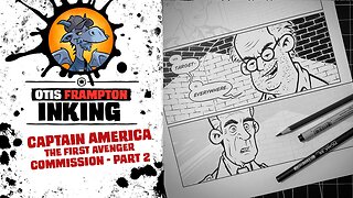 Inking A Captain America Commission! - Part 2