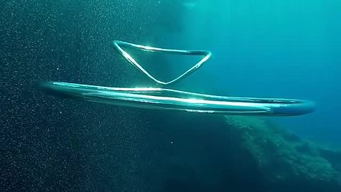 Amazing Underwater Bubble Rings In Slow Motion