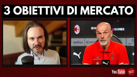 Parliamo di MERCATO MILAN: i 3 obiettivi secondo Pedullà. Parla Pioli prima di Milan-Empoli