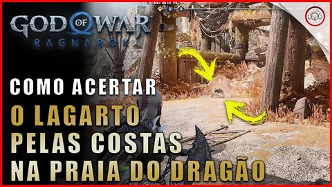 God of war Ragnarok, Como acertar o lagarto pelas costas na Praia do Dragão | Super dica