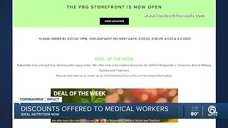 Ideal Nutrition Now offers discounts to medical workers