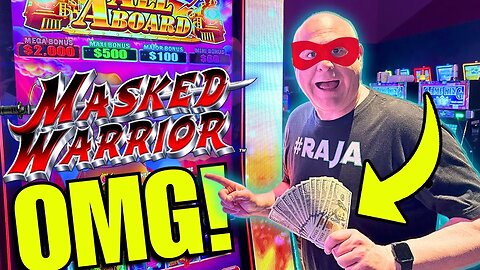 ALL ABOARD!! 🚂 Masked Warrior Pulls into the Station w GIANT JACKPOT on Board!!