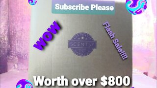 Scentsy Flash Sale load unboxing worth over $800
