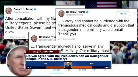 Reaction to President Trump's ban on transgender people in the military