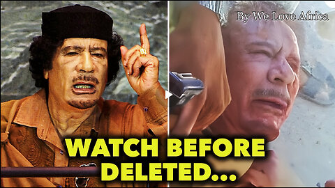 Gaddafi Was K*lled After He Made This Speech | We Love Africa