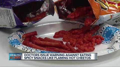 Hot Cheetos and Takis could land you in the emergency room