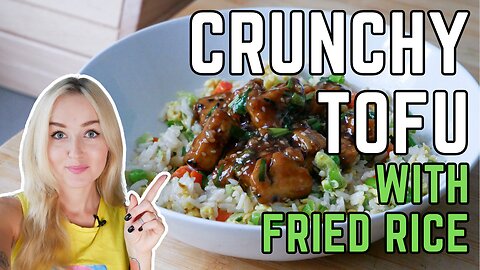 Crunchy Tofu With Fried Rice | Vegetarian Dinner